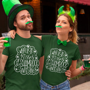 Hugs, Kisses & Kleeblatt wünscht St. Patrick's Day T-Shirt