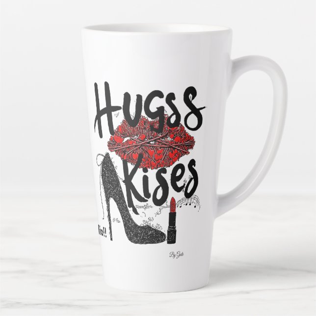 Hugs & Kisses Latte Mug Milchtasse (Rechts)