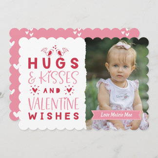 Hugs & Kisses & Valentine's Wish Feiertagskarte
