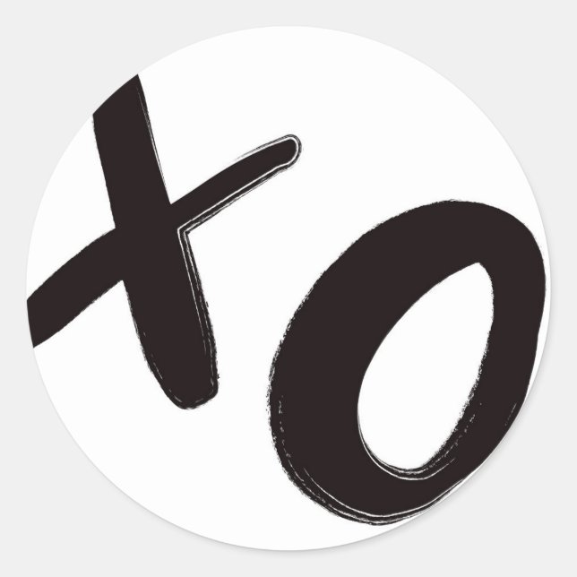 Hugs & Kisses XO Round Stickers (Vorderseite)
