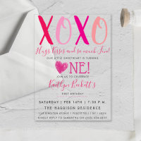 Hugs & Kisses (XOXO) Valentinstag 1. Geburtstag
