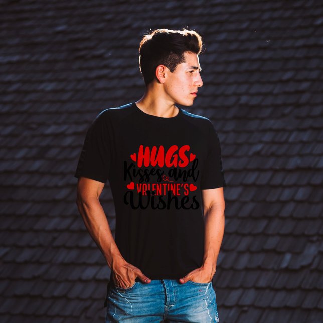 Hugs küss und Valentinwünsche T-Shirt (Von Creator hochgeladen)