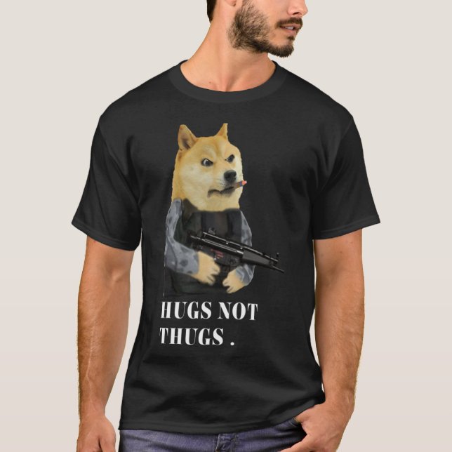 Hugs nicht Schläger T-Shirt (Vorderseite)