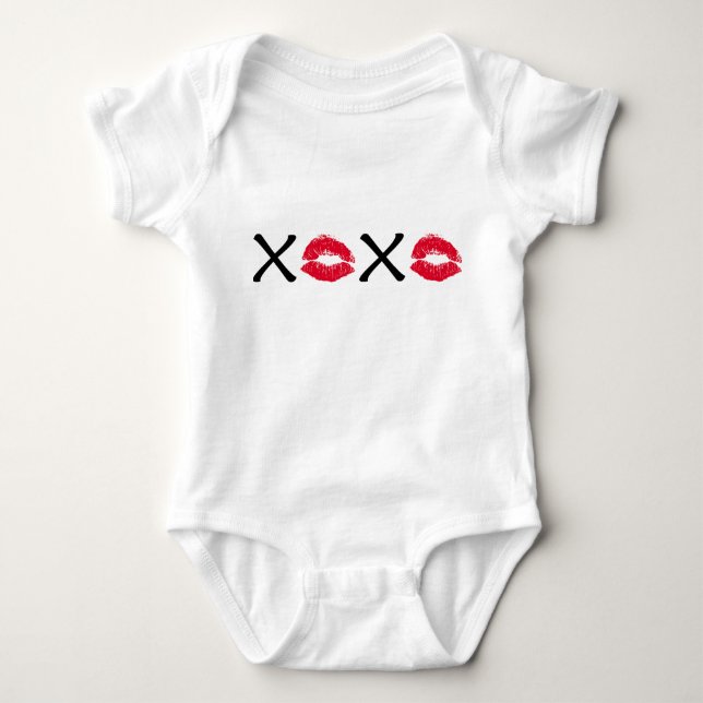 Hugs und Kisses Baby Strampler (Vorderseite)