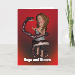 Hugs und Kisses Birthday Karte