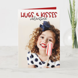 Hugs und Kisses Family Foto Valentine Feiertagskarte