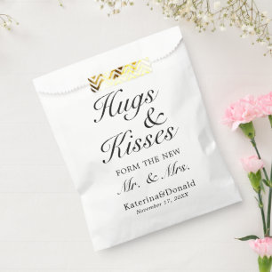 Hugs und Kisses Gastgeschenk Hochzeit Bags Geschenktütchen