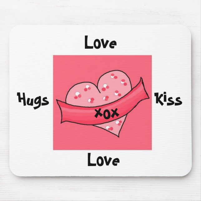 Hugs und Kisses - Mousepad (Vorne)