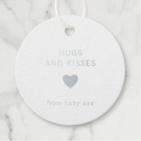 Hugs und Kisses Niedliche Silver Foil Babydusche