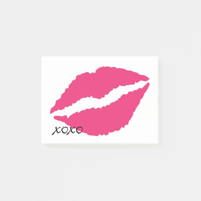 Hugs und Kisses Post-its Post-it Klebezettel (Vorderseite)