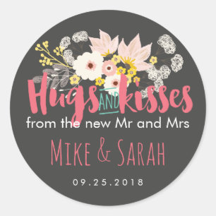 Hugs und Kisses Spring Blume Bouquet Sticker