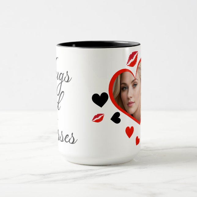 Hugs und Kisses Tasse (Zentrum)