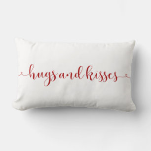 Hugs und Kisses Valentine's Day Throw Kissen