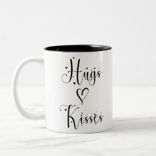 Hugs und Kisses Zweifarbige Tasse
