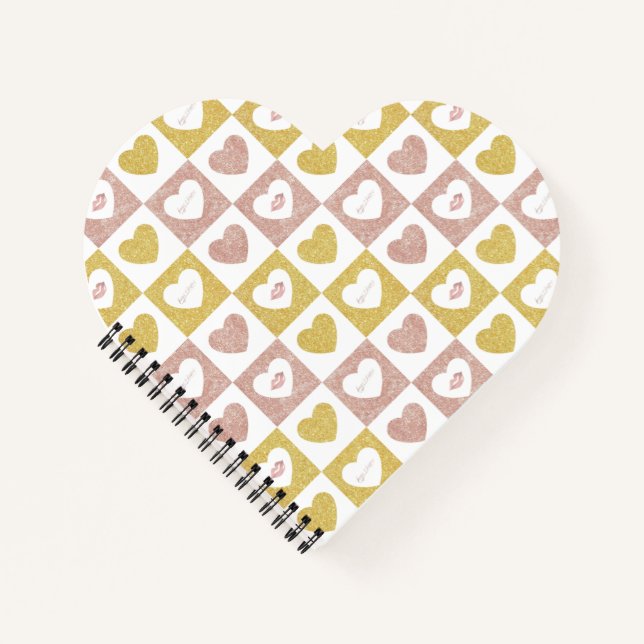 Hugs und Küsse Notizbuch (Vorderseite)