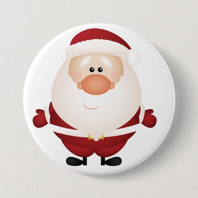 Hugs vom Santa Claus Button (Vorderseite)