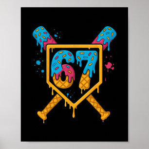 Hugvyn 67 Verkaufe Eis Drip Six Seven Genz Alpha Poster
