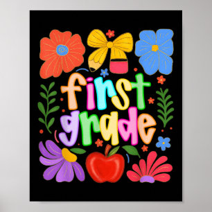 Hugvyn Back To School_ Erster Klasse Vorbereiteter Poster