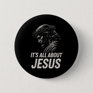 Hugvyn Es ist alles über Jesus Christlicher Glaube Button