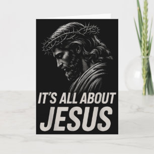 Hugvyn Es ist alles über Jesus Christlicher Glaube Karte
