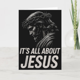 Hugvyn Es ist alles über Jesus Christlicher Glaube Karte