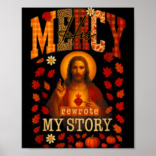 Hugvyn Fall Seine Barmherzigkeit schrieb meine Ges Poster
