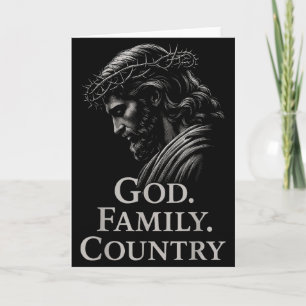 Hugvyn Gott Familie Land Jesus Christlicher Glaube Karte