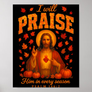 Hugvyn Herbst christlicher Lobpreis Jesus Herbst G Poster