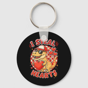Hugvyn I Steal Hearts Valentinstag Jungen Dinosaur Schlüsselanhänger