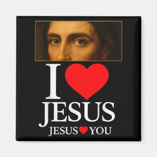 Hugvyn Ich liebe Jesus Ich liebe Jesus Glaube Amer Magnet