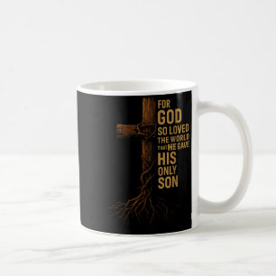Hugvyn Jesus Gott hat die Welt so sehr geliebt Kre Kaffeetasse