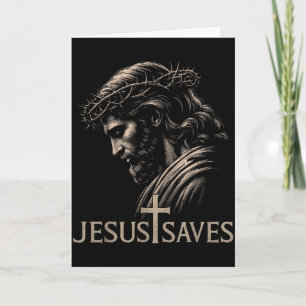 Hugvyn Jesus rettet minimalistischer christlicher Karte