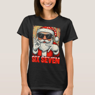 Hugvyn Lustiger Six Seven Meme Weihnachten Cooler T-Shirt