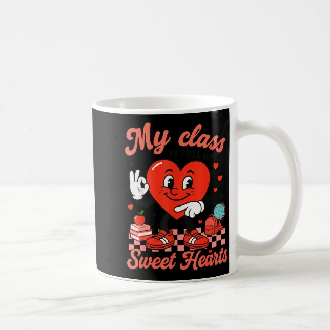 Hugvyn Six Seven Heart 6 7 My Cl Is Full Sweethear Kaffeetasse (Rechts)