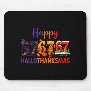 Hugvyn Six Seven Meme 67 Hallothanksmas Halloween Mousepad