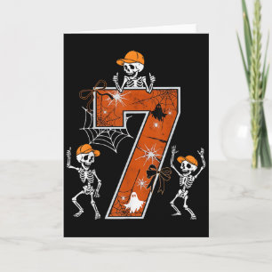Hugvyn Six Seven Meme 6 7 Halloween-Kostüm Tanzend Karte