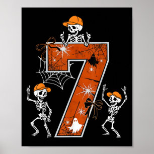 Hugvyn Six Seven Meme 6 7 Halloween-Kostüm Tanzend Poster