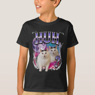 Huh Cat Chonky Meme Funny verwirrt Cat Meme Lovers T-Shirt