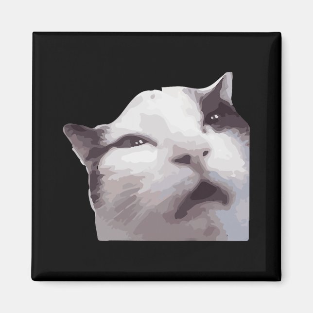 Huh! Cat Meme Magnet (Vorne)