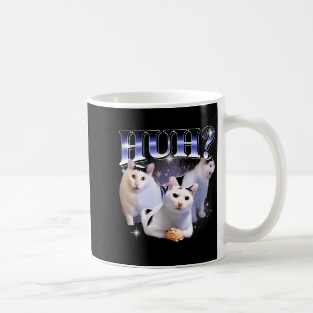 Huh Funny Dank Cat Stud Oddly Bootleg Specific Dan Kaffeetasse (Rechts)