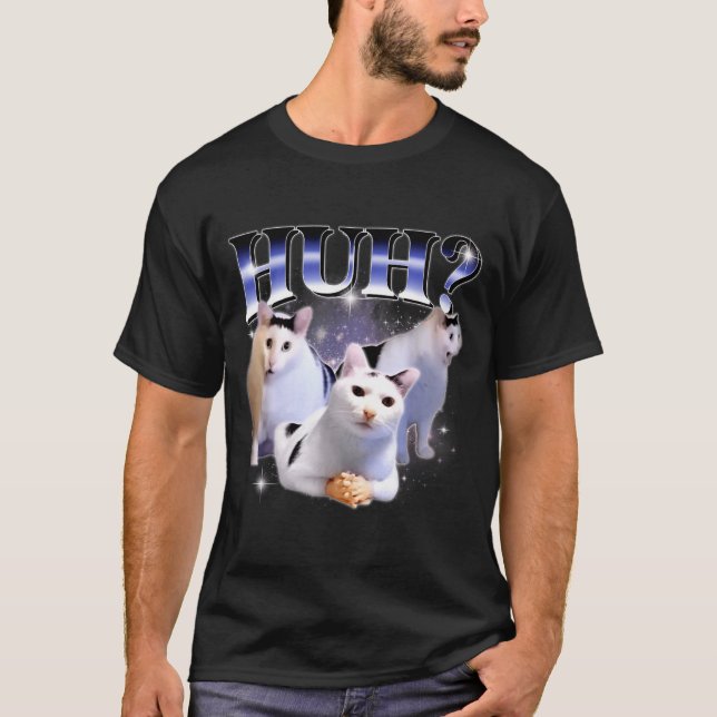 Huh Funny Dank Cat Stud Oddly Bootleg Specific Dan T-Shirt (Vorderseite)