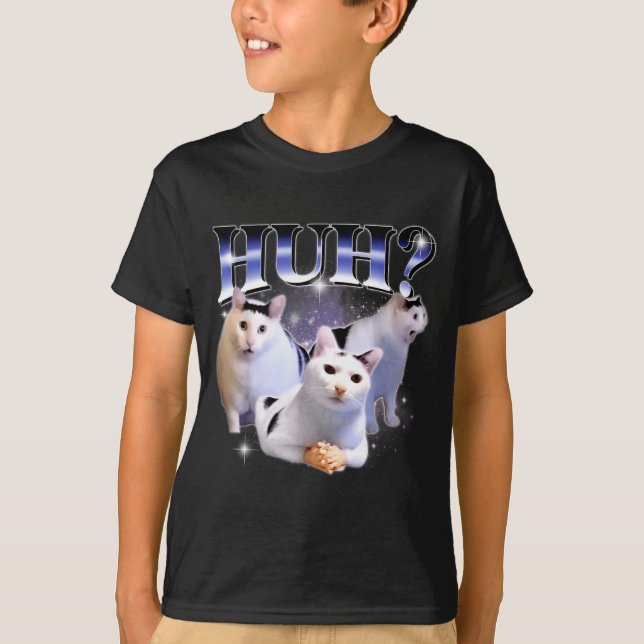 Huh Funny Dank Cat Stud Oddly Bootleg Specific Dan T-Shirt (Vorderseite)