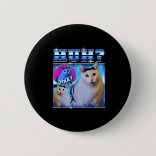 Huh Katze Lustige Katze Meme Seltsame Katze Bootle Button