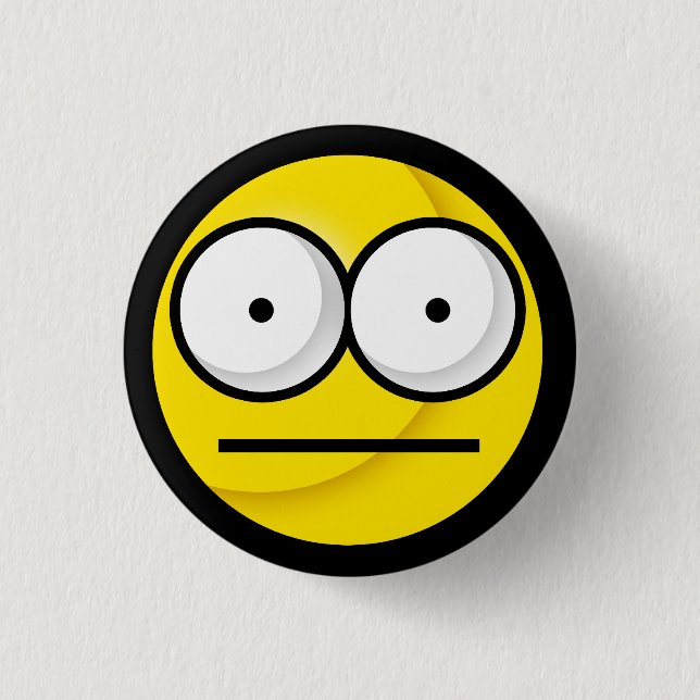 Huh? Knopf Button (Vorderseite)