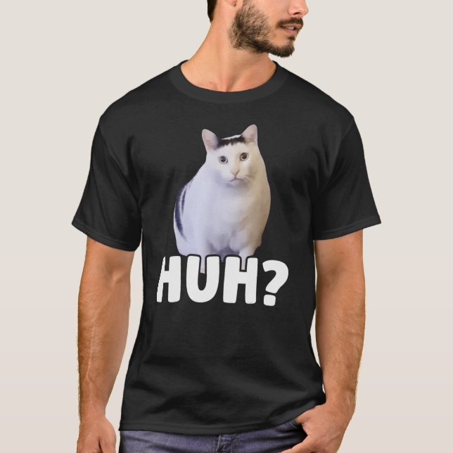 Huh Meme Cat T-Shirt (Vorderseite)