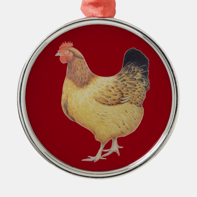 Huhn 2012 ornament aus metall (Vorne)