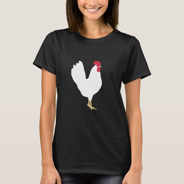Huhn 8 Bit Pixel Gamer T-Shirt (Vorderseite)