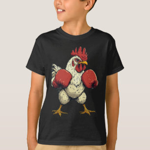 Huhn als Boxer verkleidet Lustiges Boxen T-Shirt