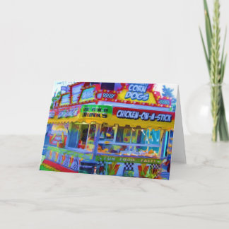 Huhn auf einem Stock in Indiana-Staat angemessen Karte