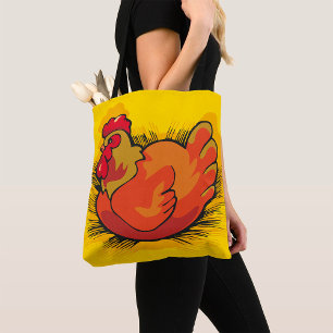 Huhn auf Nest Helle Farmhof-Henne